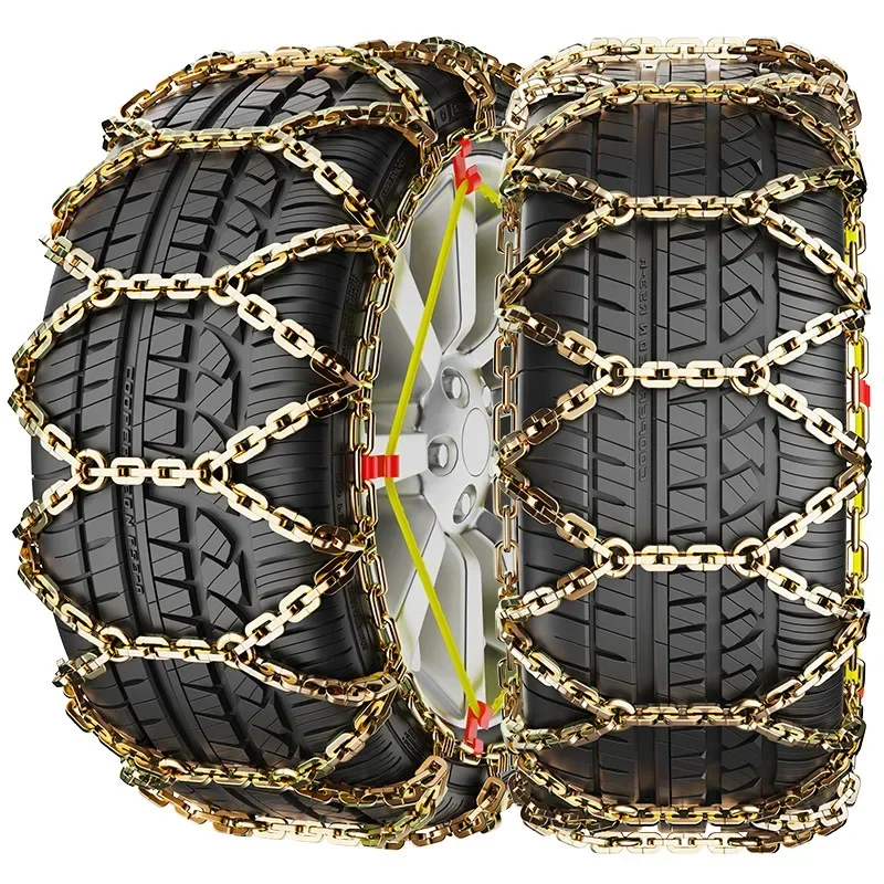 Car Tire Anti-Skid Chains Universal For Sedan SUV Truck Winter Emergency Snow Steel