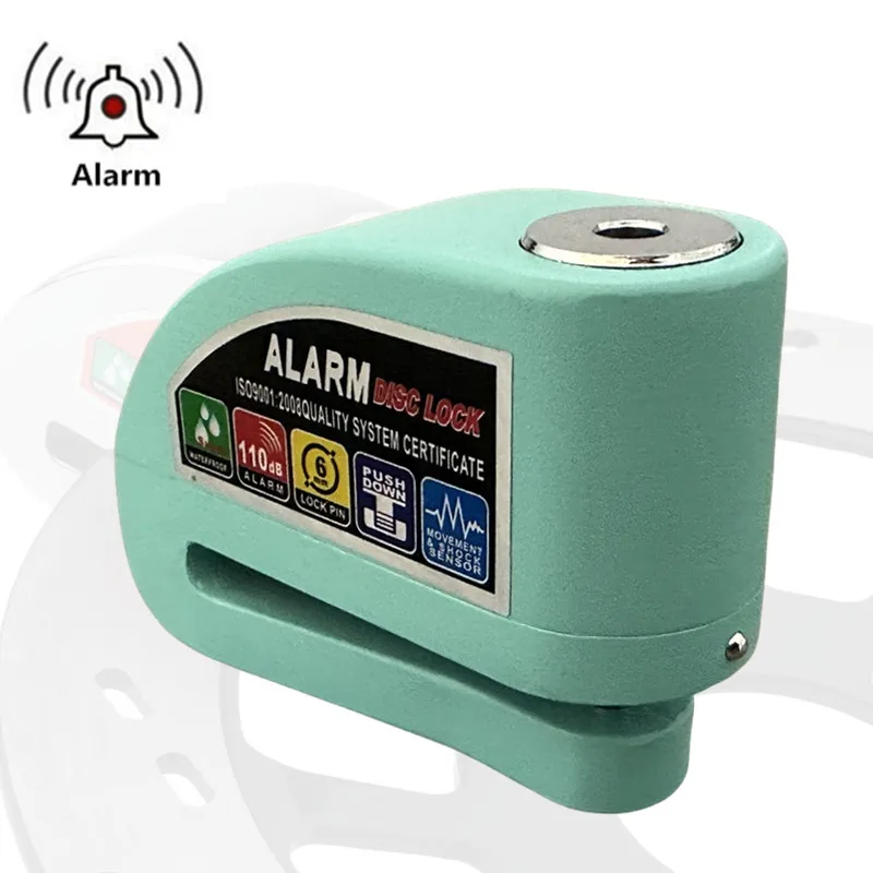 Motorcycle Disc Brake Alarm Lock Aluminum Alloy Anti-Theft For Motorcycle Bicycle Scooter