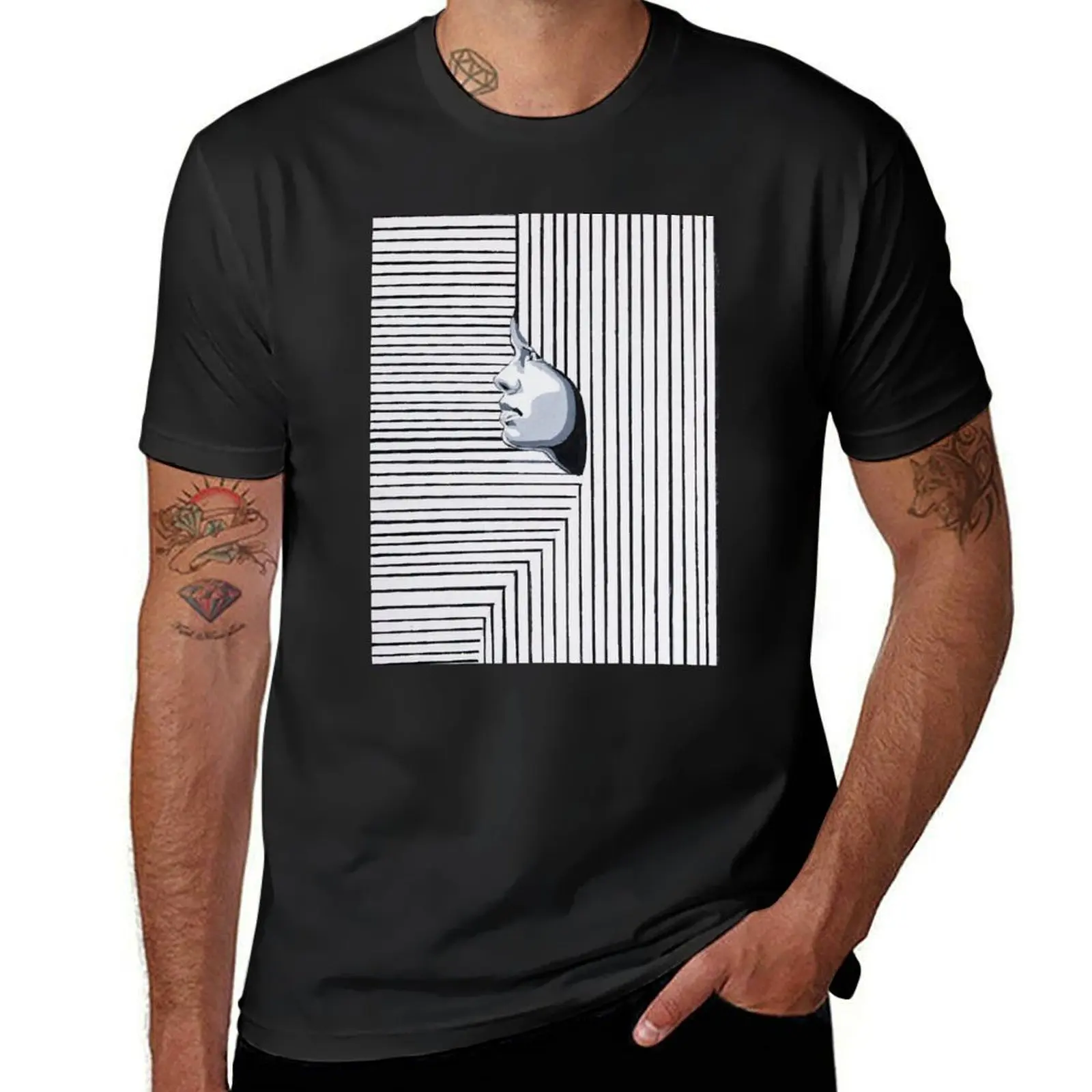 

Francoise stripes Long T-Shirt customs summer clothes T-shirt men