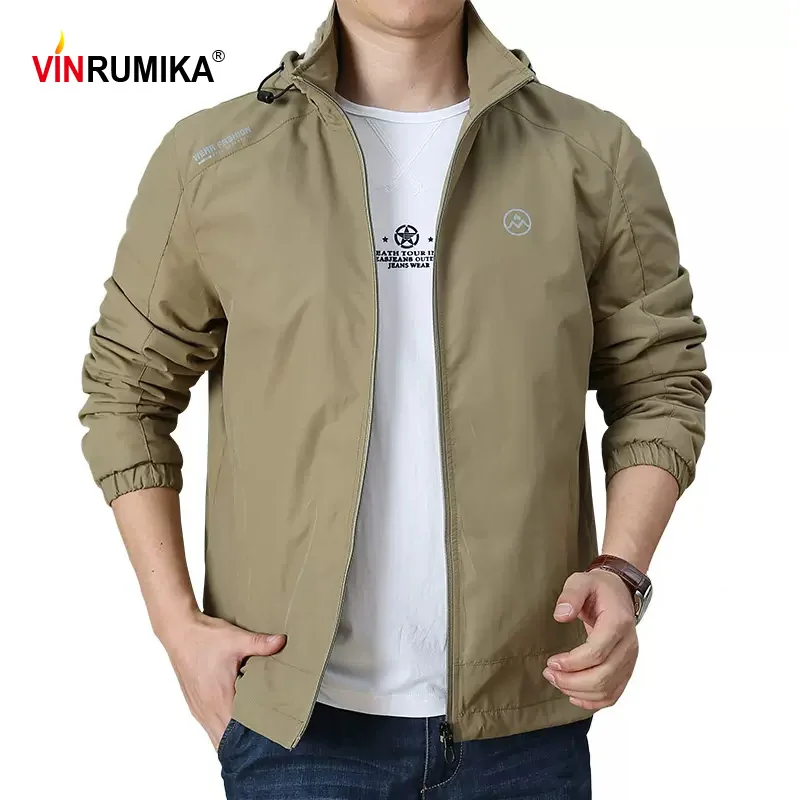 

5 Color New 2023 Spring Summer Men's Casual Sports Quick-dry Windproof Black Hooded Jackets Man Autumn Mesh Or Fleece Gray Coats
