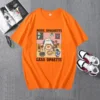MORE SPAGHETTI LESS UPSETTI Printed T-shirt Cute Cat Again Eating Pattern Kawaii Top Italian Lover Short Sleeve Graphic Shirts 2