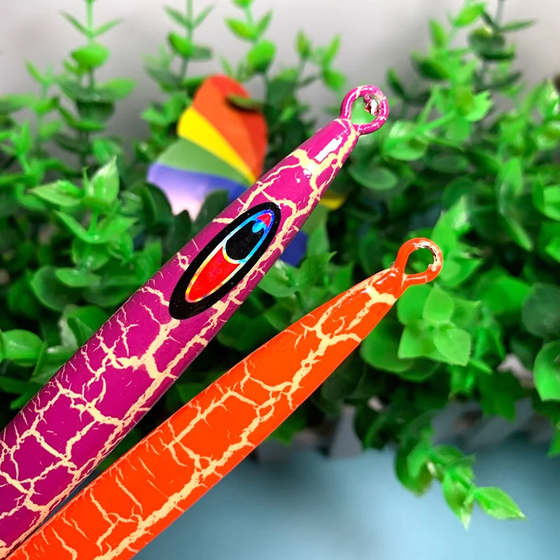 Testar 야광 금속 지그 낚시 루어, 80g, 100g, 150g, 200g, 250g, 500g 속도, 깊은 고속 지깅, 참치 페스카용 인공 하드 미끼