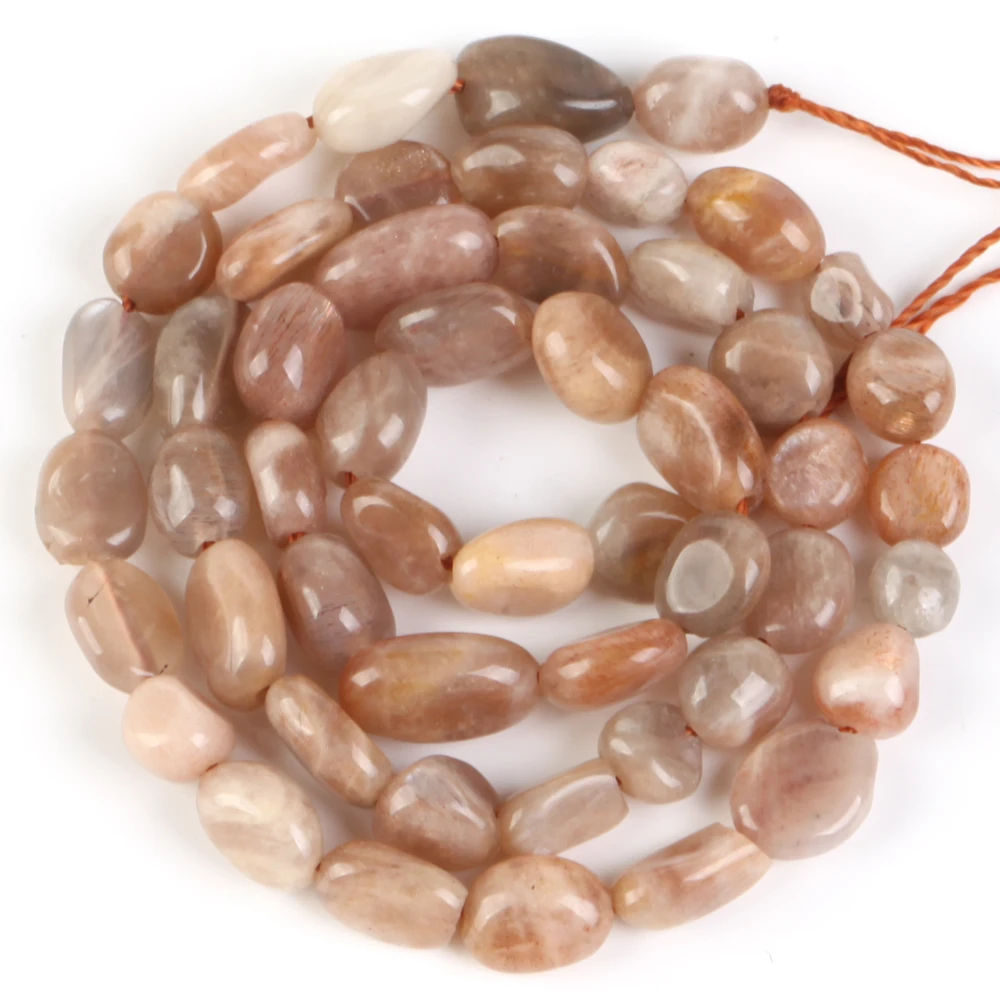 6x8mm natürlicher unregelmäßiger ovaler Stein Amethyst Rosenquarz Amazonit Labradorit Perlen für Schmuck herstellung DIY Armband Halskette – Detail 11