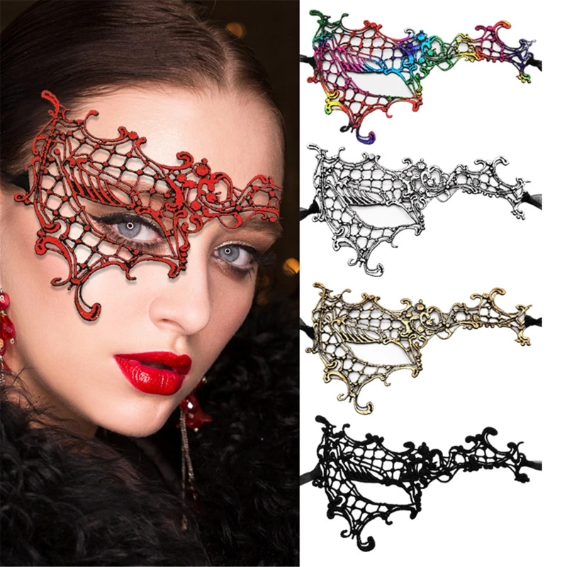 Masquerade mask Half face mask Sexy Lace Eye Masks Halloween Eye Mask Women Party Favor Masquerade Mask Half Face Death Dress Up Accessories