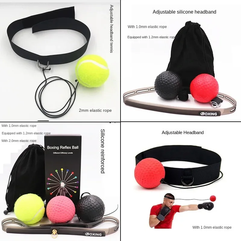 Boxing speed ball Head-mounted PU Punch ball MMA Sanda Training Hand Eye Reaction Home Sandbag Fitness Boxing Equipment