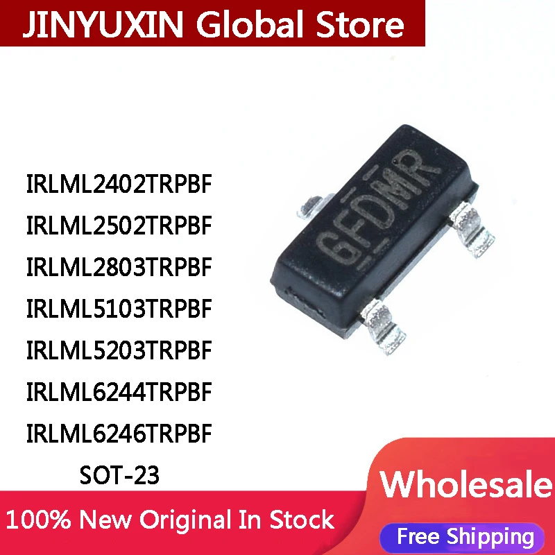 100Pcs-New-IRLML2402-IRLML2502-IRLML2803-IRLML5103-IRLML5203-IRLML6244 ...