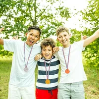 10pcs Kids Prize Games Competition Motion Toy Kids Medals Sports Day Medals Sports Day Games Kids Medals for Kids Dance Gift 2