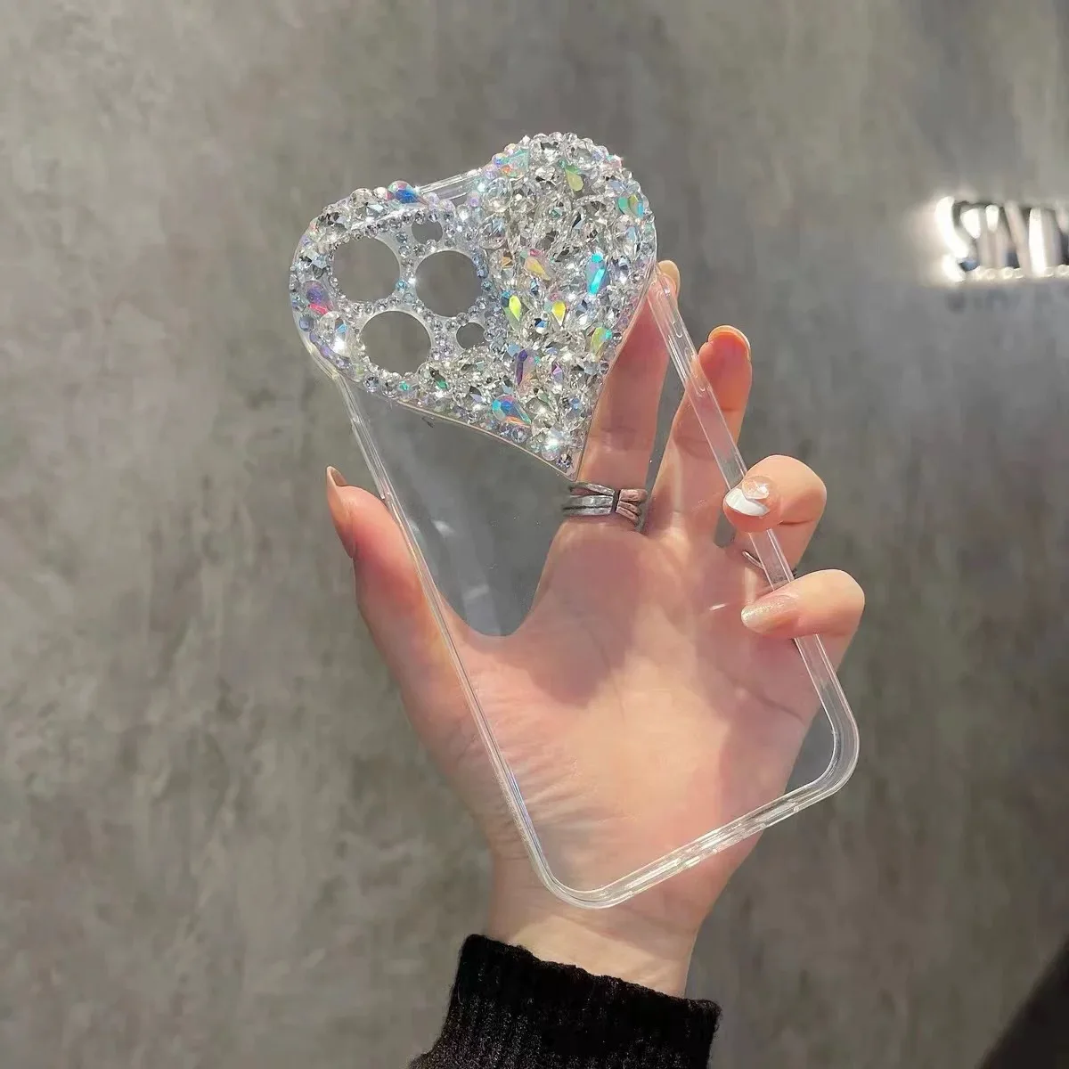 Candy Blink 3D Diamond Heart StyleSoft Phone Case Cover