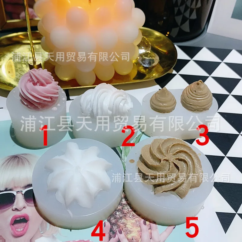 

A Variety of Cream-shaped Chocolate Biscuit Baking Mold Fondant Cookie Modeling Liquid Silicone Mould 17-589