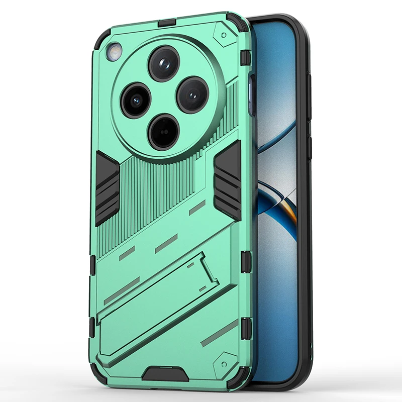 Shockproof Armor Phone Case with Reinforced Corners and Kickstand for Enhanced Protection