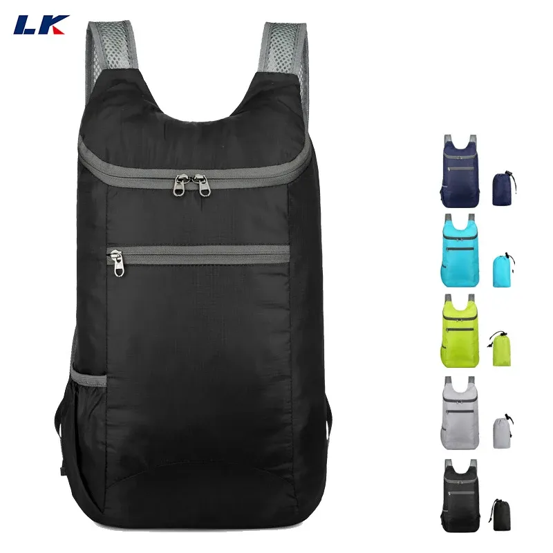 20L New Outdoor Large-capacity Backpack Folding Bag Lightweight Waterproof Travel Bag Camping Fitness Sports Backpack