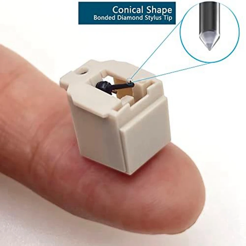 다이아몬드 레코드 플레이어 바늘 교체 스타일러스, 오디오 테크니카 AT-LP60 PL300 비닐 턴테이블 플레이어에 적합, AT3600L, 1 개