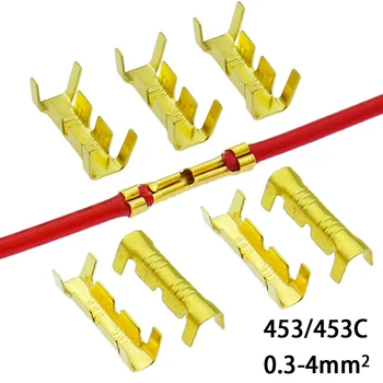 เทอร์มินัลเม็ดเย็นรูปตัวยู453 /453C เทอร์มินัลฝาครอบกันฝุ่นเทอร์มินัลไฟฟ้าสำหรับฟันขนาดเล็ก0.3-4.0mm ² 1