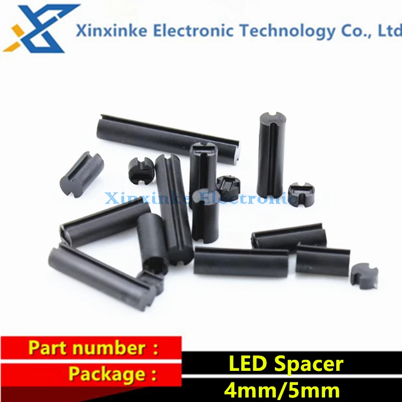 4MM Black LED Spacer 1000PCS Double Pit Isolation Column