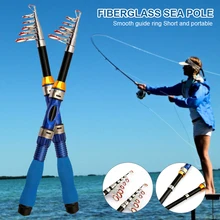 

1m 1.2m 1.5m Telescopic Fishing Rod Mini Lightweight Fiber Glass Fishing Pole Casting Fishing Rod Saltwater Fishing Tackle