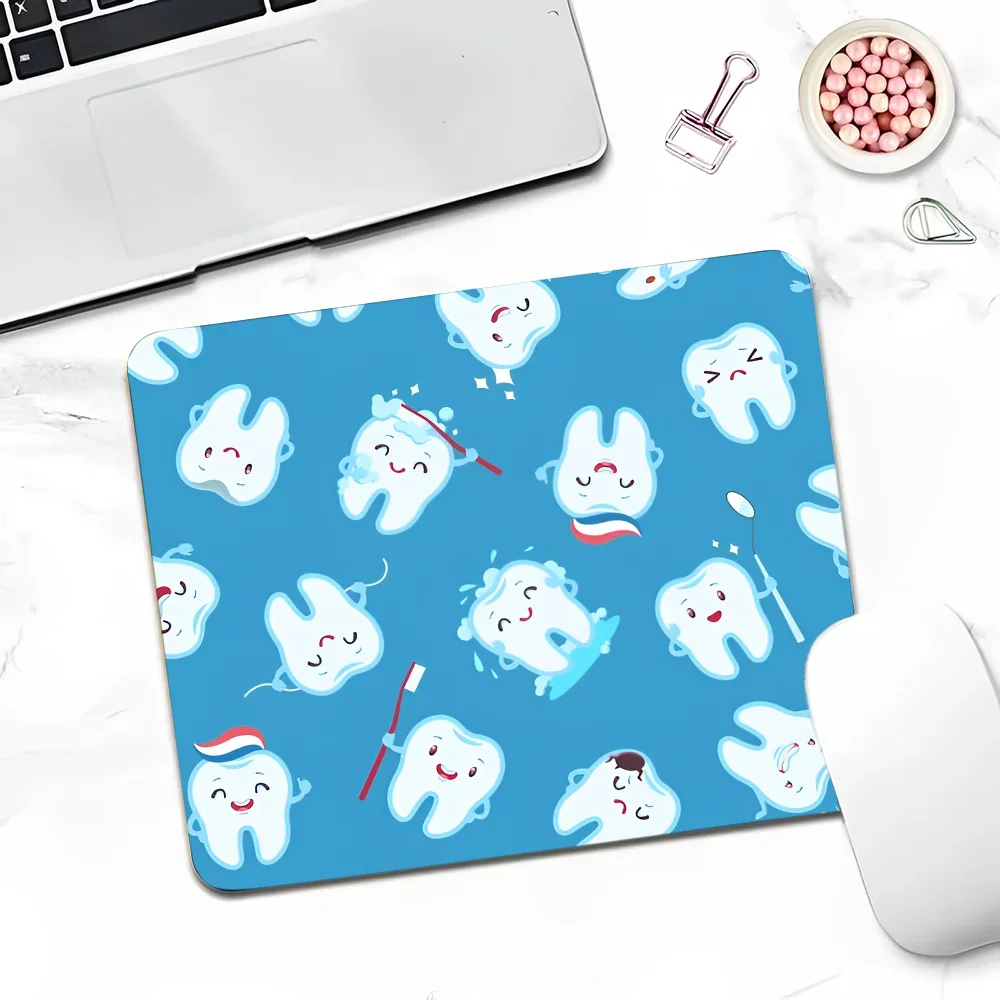 The Dentist Tooth DIY Desktop Desk Mat Kawaii Gaming Accessories Students Writing Pad Writing Desk Mats 5