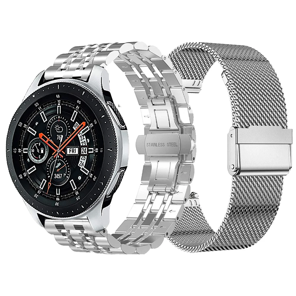 Galaxy Watch4 Classic Metal Link Band, Large, Silver Mobile