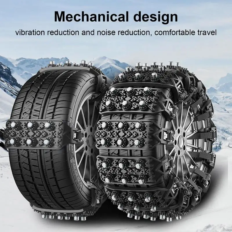 Car Tire Chains For Snow Lawn Mower Wheel Chains Travel Mud Rock Climbing And Ice Lawn Mower Wheel Universal Anti-Slip
