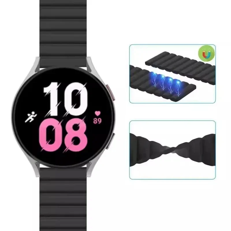 Magnetic Loop Silicone Bracelet Strap