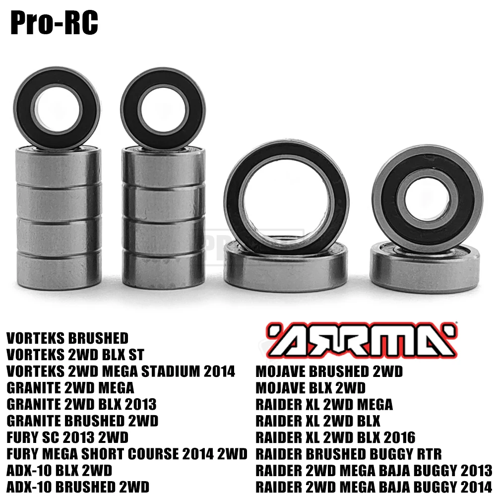 

Комплект резиновых шариковых подшипников для ARRMA 1/8 FURY SC 2013 VORTEKS MEGA SHORT COURSE 2014
