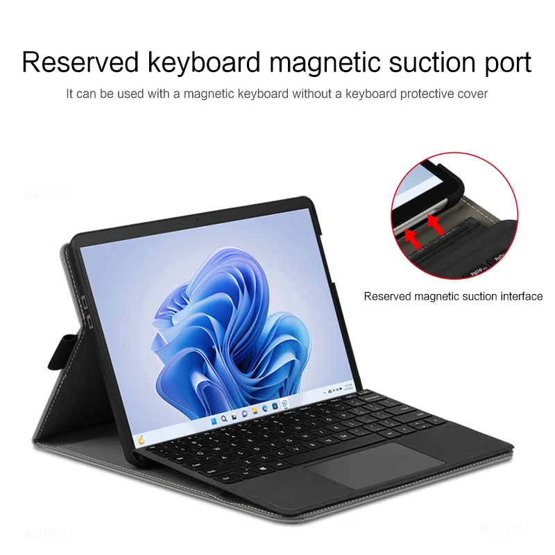 Luxurious Flip Cover PU Leather Case - Premium Sleeve & Stand for Microsoft Surface Tablets