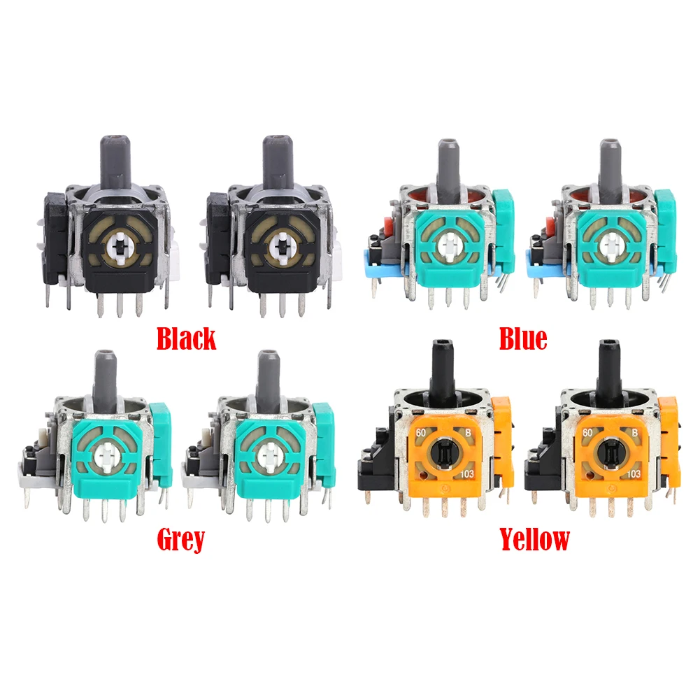 2PCS Gaming Handle Hall Rocker Joystick Sensor Replacement Joystick Analog 3D Rocker Axis PS4 PS5 Xbox 360 Joystick Replacement