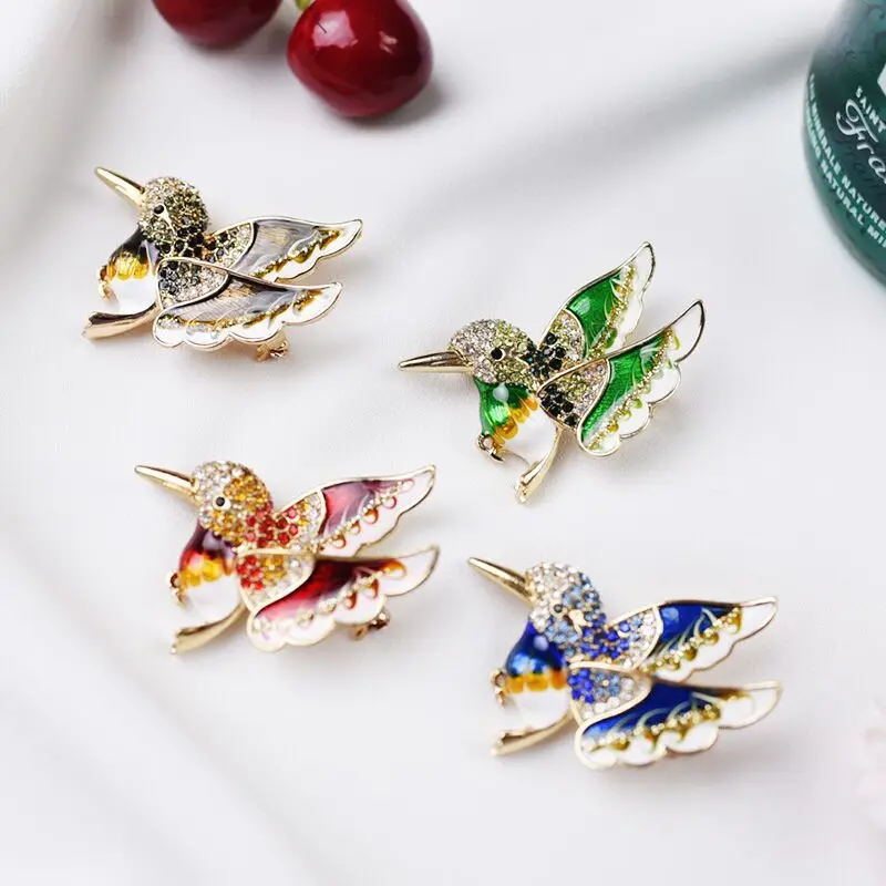 

Модная эмалированная брошь hummingbird из сплава, аксессуары для одежды