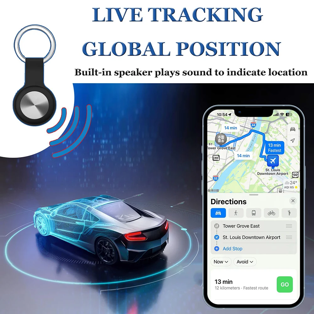 GPS Tracker for Vehicles  Portable GPS Tracking Device,Full Global Coverage Location Tracker for Car Kids Dogs - 2
