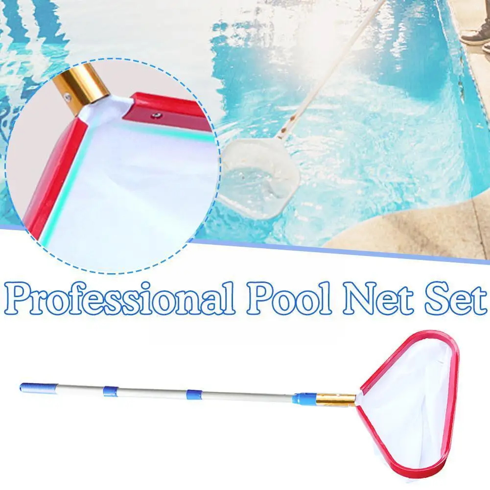 

Dense Fishing Net In Swimming Pool Landing Net Fine Algae Professional With Cleaning Net Aluminium Mesh Floor Pool Frame D9O0