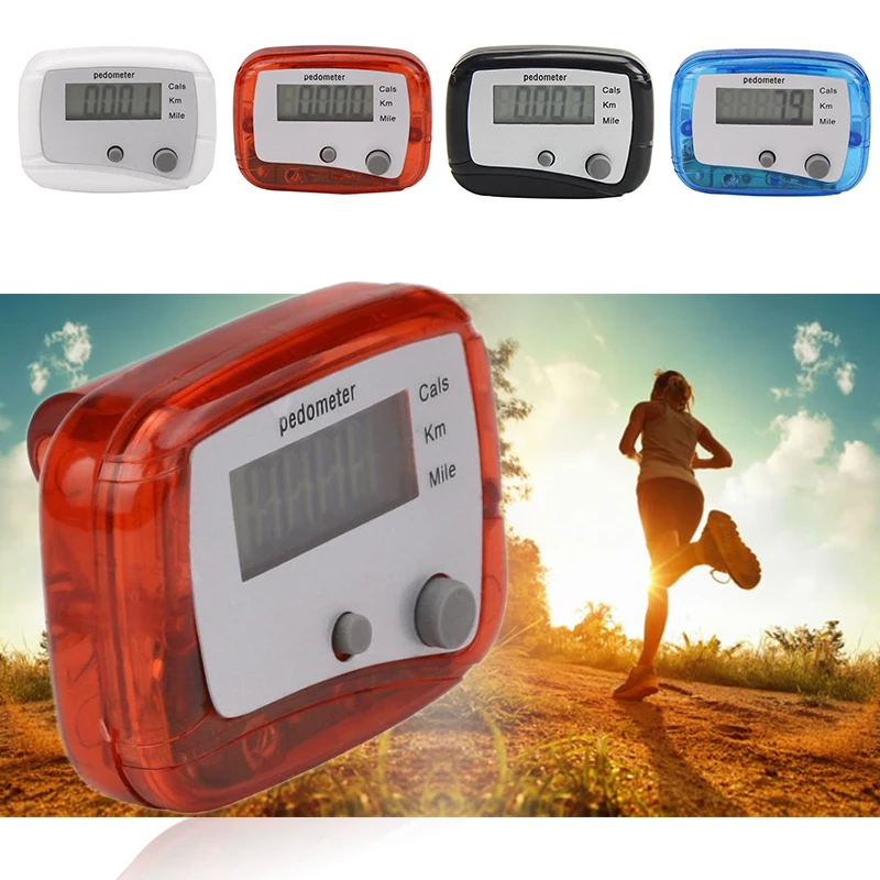 Pedometer Step Calorie Kilometer Counter Walking Design Digital Clip Run Pocket Mini Distance 3d pedometer