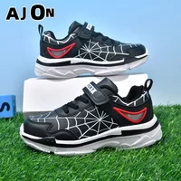 New children's shoes boys cartoon spider sneakers students casual light running shoes children's non-slip basketball shoes 26-38