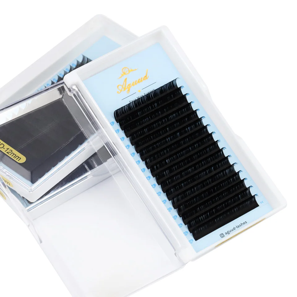 AGUUD Faux Mink Einzelwimpernverlängerung 0,03-0,20, reguläre klassische Wimpern, russische Volumenwimpern für professionelles Make-up, Cilios – Detail 23