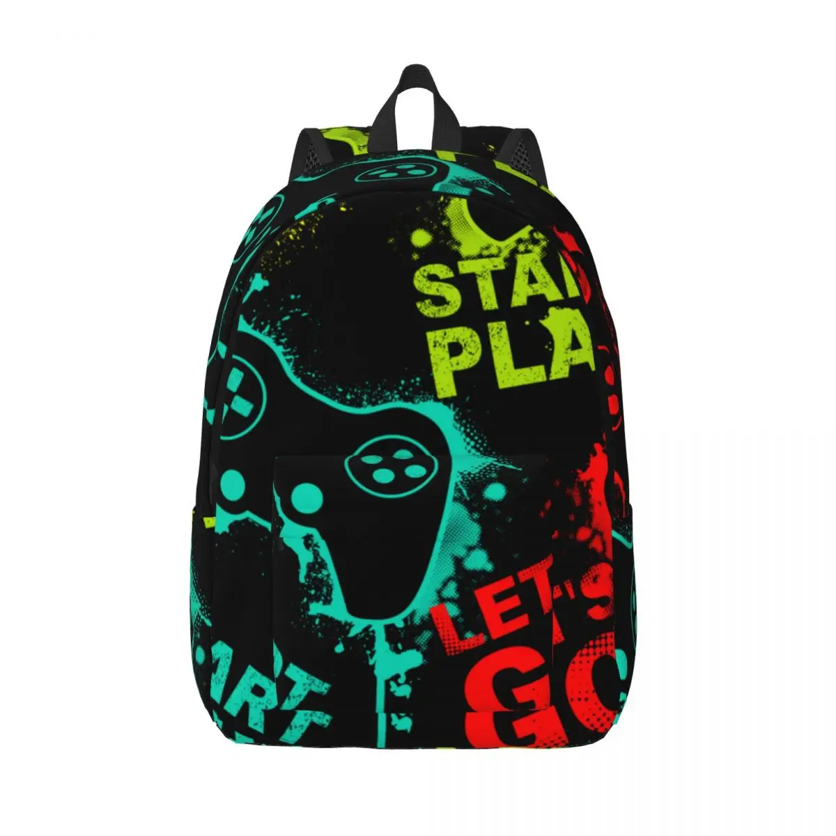 

Video Game Gamer Pattern Backpack Unisex Travel Bag Schoolbag Bookbag Mochila