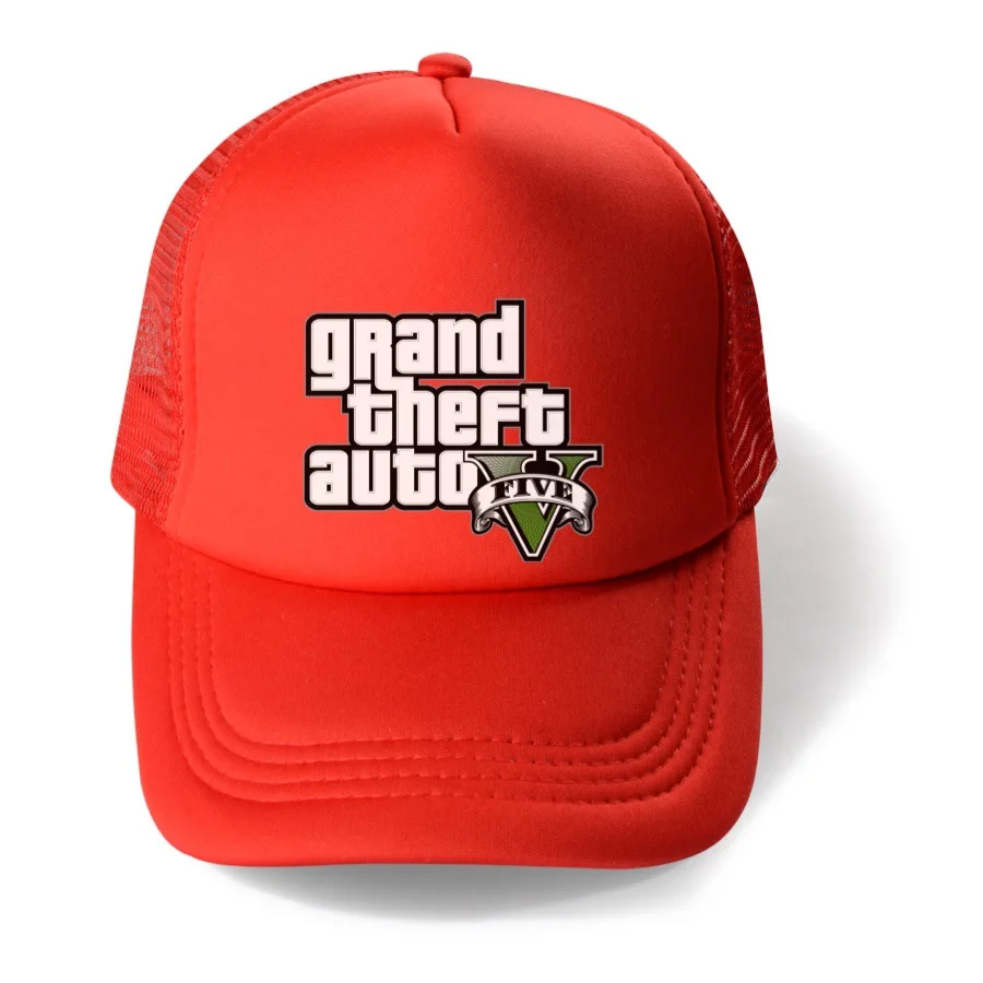 Children's Grand Theft Auto Game Gta 5 Kids Baseball Cap for Girls Boy Hats Sunscreen Baby Hat Hip Hop Printed baseball cap baby headband