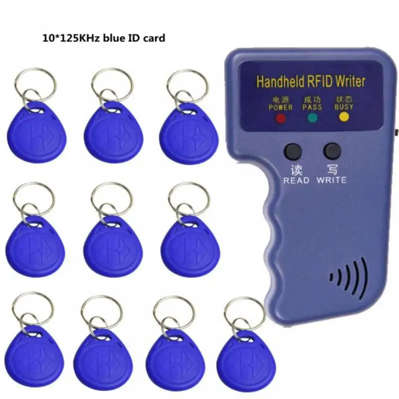 Handheld 125KHz RFID Duplicator Copier Writer Programmer Reader Keys 