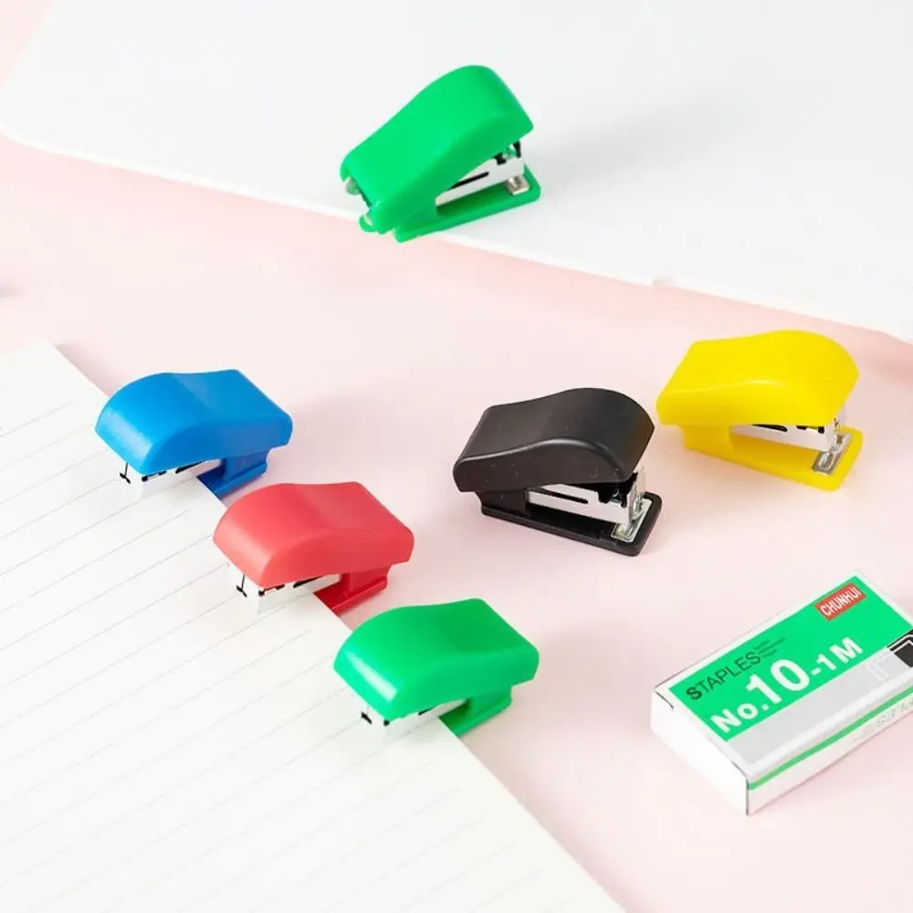 Mini Stapler Set Portable Paper Binding Tools Student Stationery