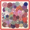 130cm Luxury Brand Welkin Snail Print Silk Scarf For Women Headband High Quality Large Square Scarves Female Twill Shawls 2