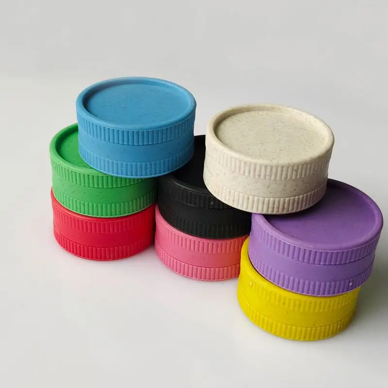 Herb Grinder 55mm Grinder 2 Layer Plastic Tobacco Accessories Herbal Cigarette Crusher Display Box Cutter Mill for Smoking