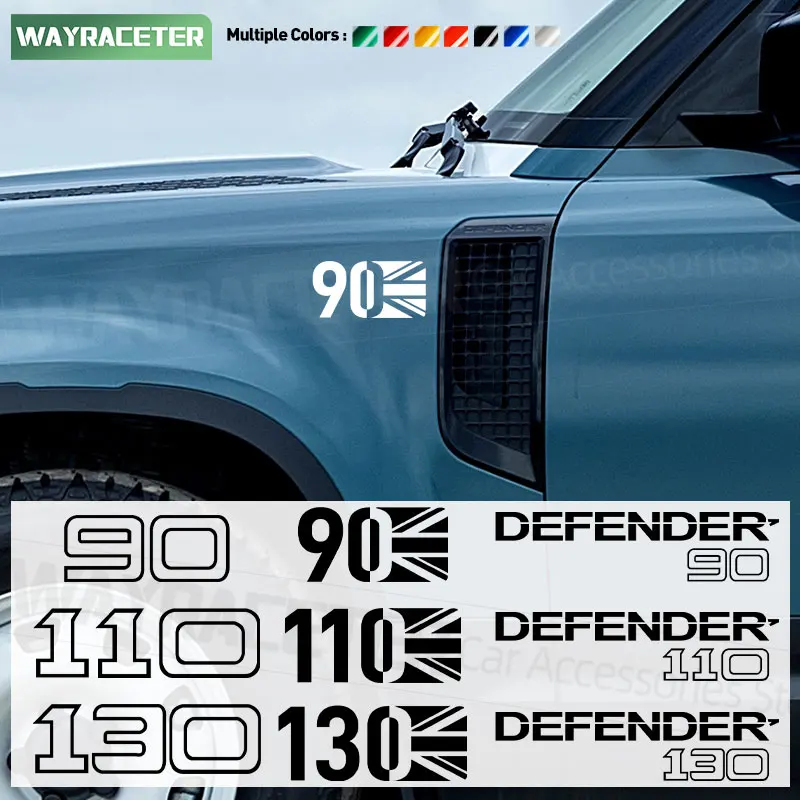 1 Pz Auto Paraurti Laterale Parafango Finestra Tronco Adesivo Per Land Rover Defender L663 90 110 130 2020 2021 2022 2023 2024 Accessori