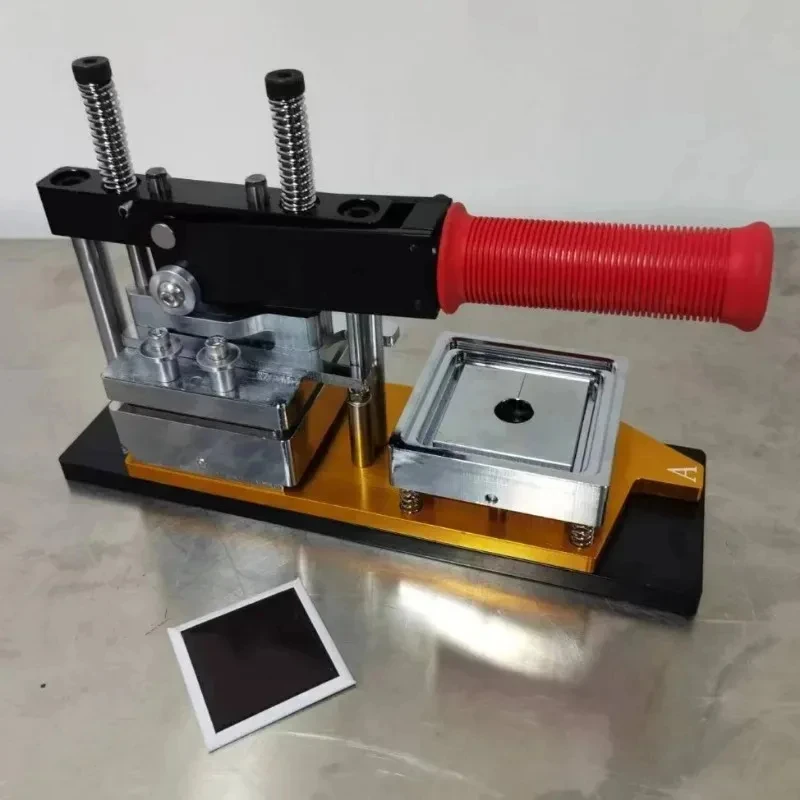 Square Refrigerator Badge Press Machine 50x50mm/63.5x63.5mm with 100PCS Magnet Part