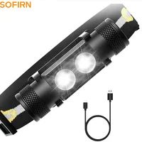 H25S Headlamp 18650 Headlight Dual SST40 LED 1200lm USB Rechargeable Outdoor Tactical Working Lamp
