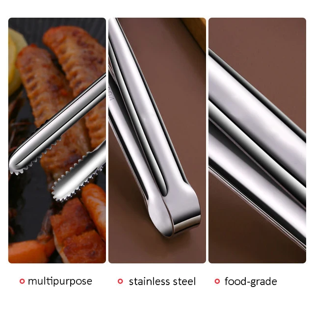 Rozsdamentes Acél Grillgyökök Főzőedények Bbq Sütés Ezüst Konyhai Szerszám Kemping Clip Barbecue Svédasztalos Étterem - Image 5