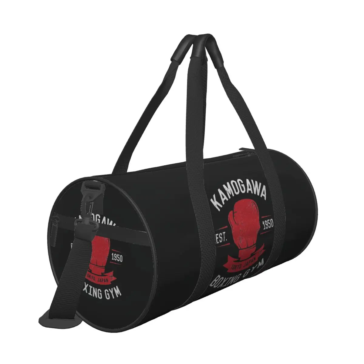 Kamogawa Boxing Gym Vintage Gym Bag Portable Sports Bags with Shoes Training Pattern Handbag Graphic Fitness Bag For Male Female 2