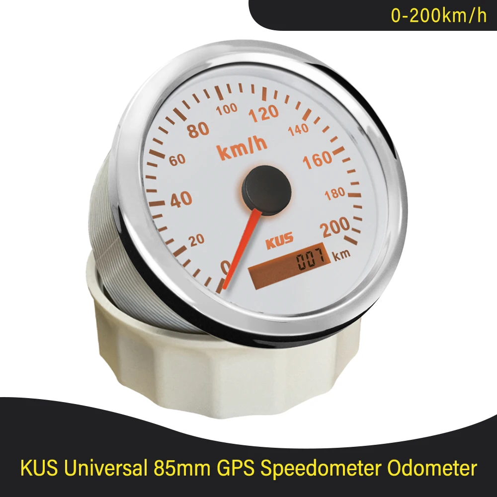 85mm 200km/h Digitaler GPS Tachometer Tacho Kilometerzähler für