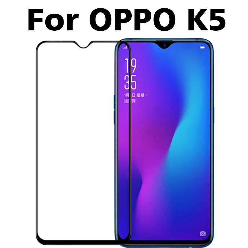 

3D полное клеевое закаленное стекло для OPPO K5 полное покрытие экрана Защитная пленка для OPPO K5