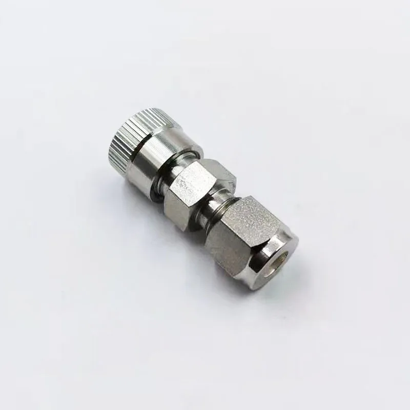 SS-6M-UT-6-200, Stainless Steel Ultra-Torr Vacuum Fitting, Tube Fitting Union, 6mm Ultra-Torr Fitting x 1/8 in. Tube OD