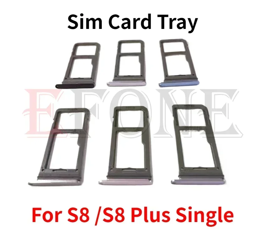 SIM Card Tray Sim Card Holder Slot Single Dual Version For Samsung Galaxy S8 G950 S8 Plus G955 phone sim tray holder