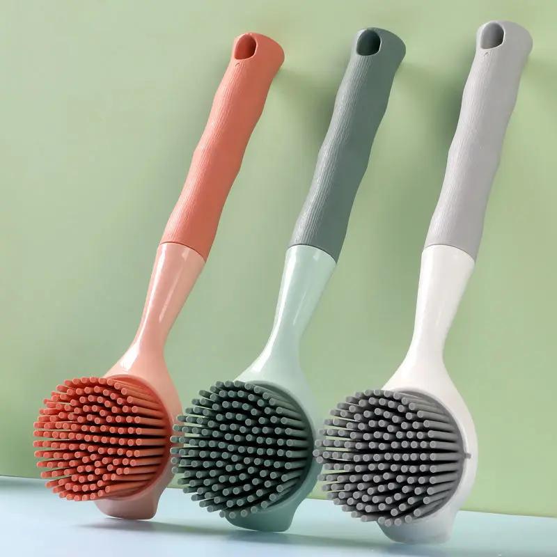 Long Handle Cleaning Brush Pot Cup Dish Bowl Washing Tools Multi-Function Kitchen Products Household Goods Bathroom Accessories