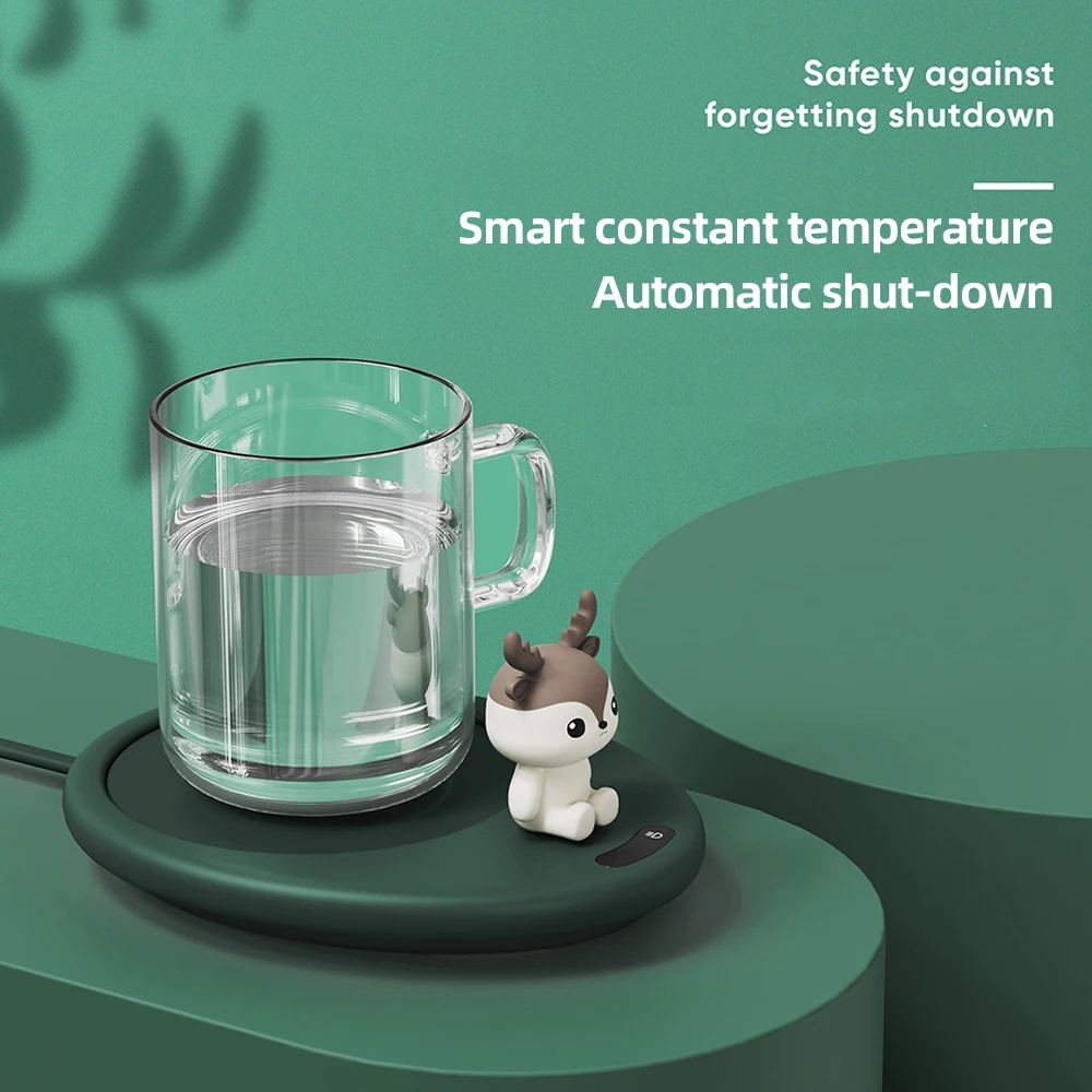 New Smart Thermostatic Coaster Cute Rabbit Mug Warmer Set Cup Heating Pad  Home Office Gift Coffee Mug Warmer Water Heater - AliExpress