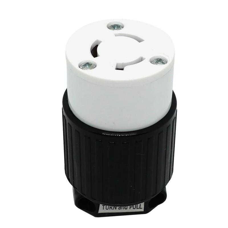 15A NEMA L5-15P L5-15R US Assembled Wired Industry Plug Male Female Extension Power Cable Connector Rewirable Socket Type B